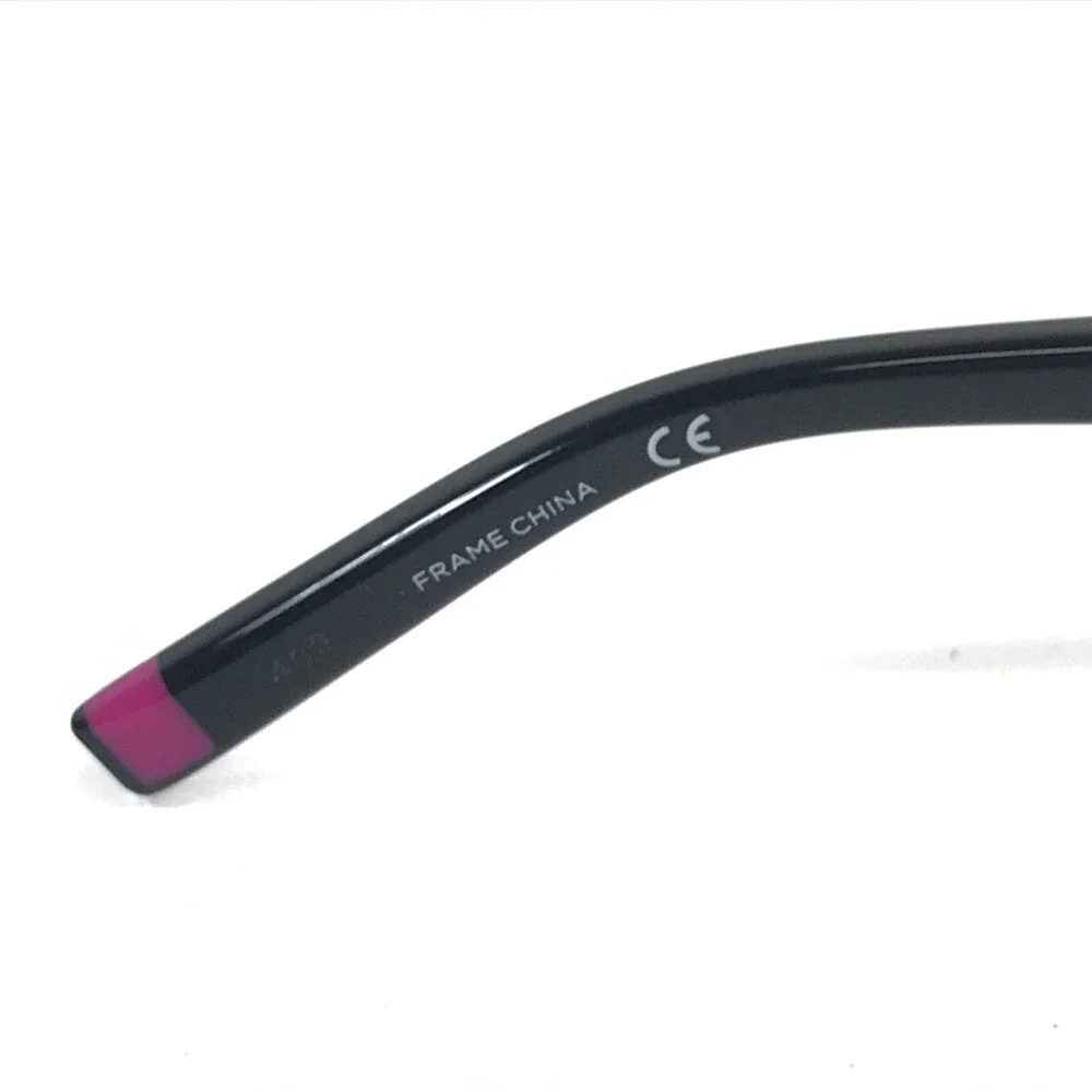 Marchon NYC Eyeglasses Frames MONROE 001 Black Pink Cat Eye Full Rim 51-16-135